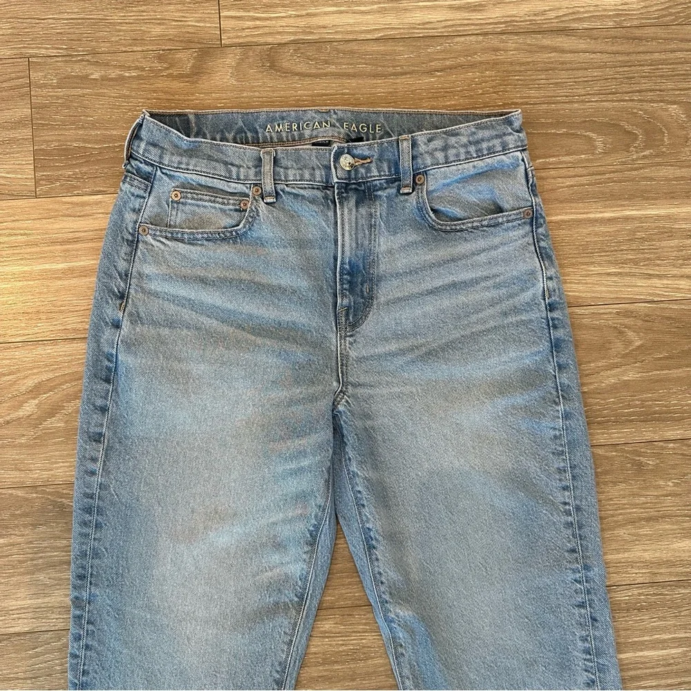 American Eagle AE super high rise ankle straight jeans - Picture 2 of 5